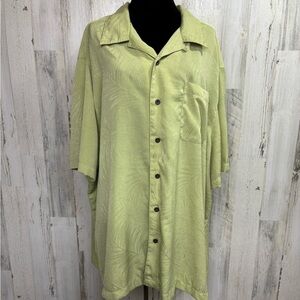 George Men's Light Green Button-Up Shirt‎